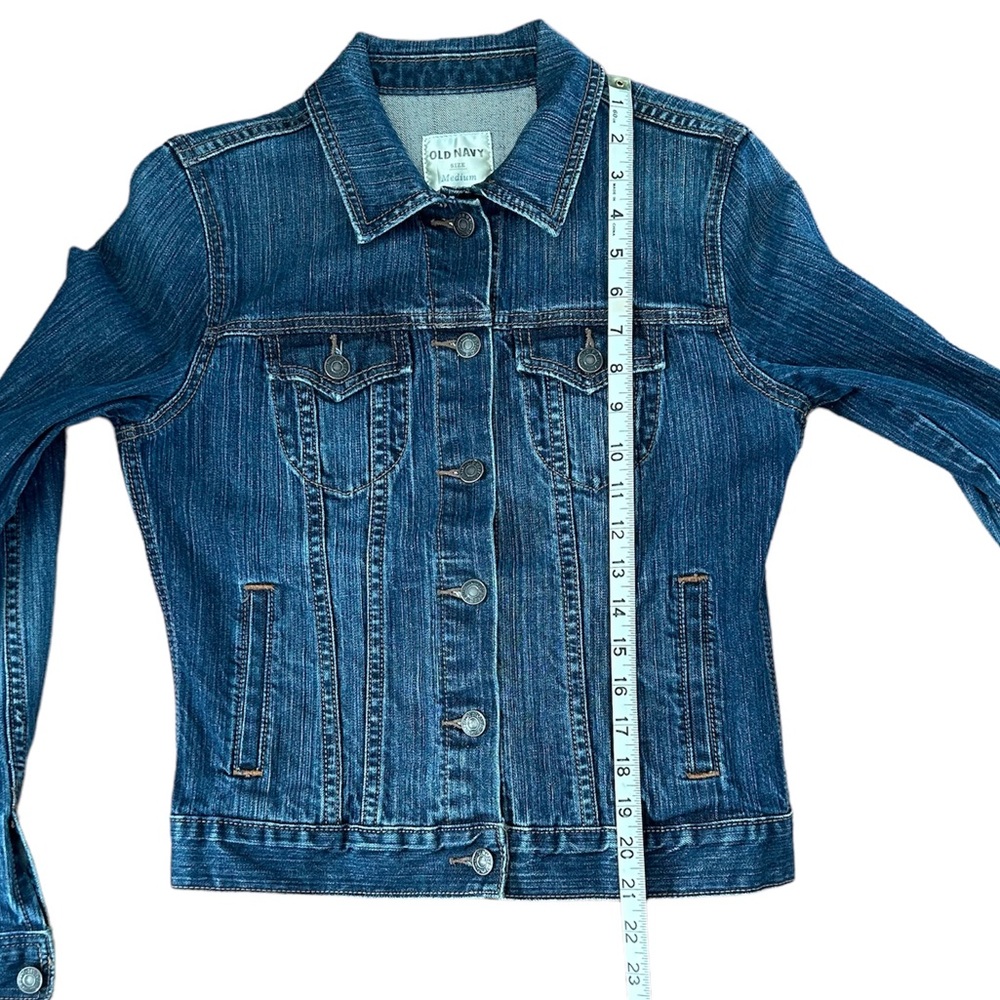 Old Navy Classic Denim Jean Jacket Size Medium - Picture 6 of 12